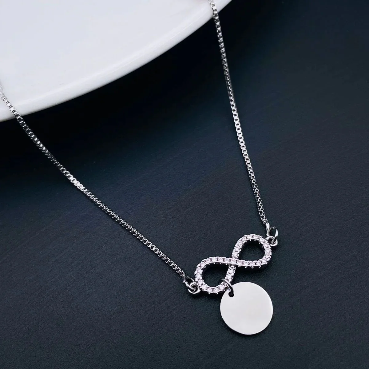 Personalized Name Infinity Necklace - Image 3